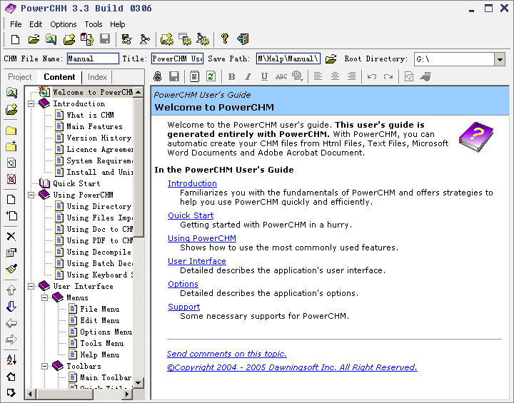 PowerCHM Screenshot